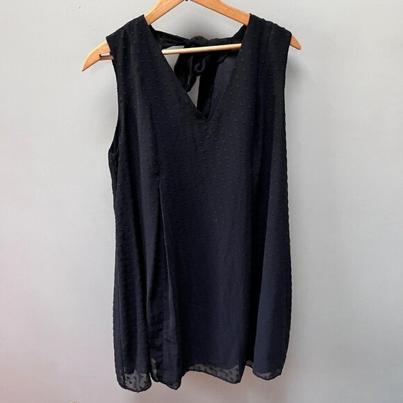 BCBGeneration Black Swiss Dot Dress- Size M - Picture 1 of 5